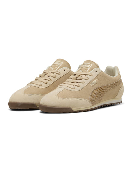 PUMA Arizona Snake Sneakers - Cashew Brown/Buttercreamimages2- The Sports Edit