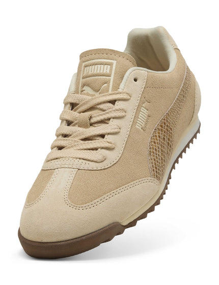 PUMA Arizona Snake Sneakers - Cashew Brown/Buttercreamimages5- The Sports Edit