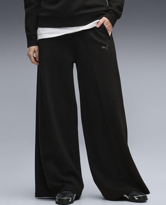 Class Relaxed Wide Leg Pants - Black