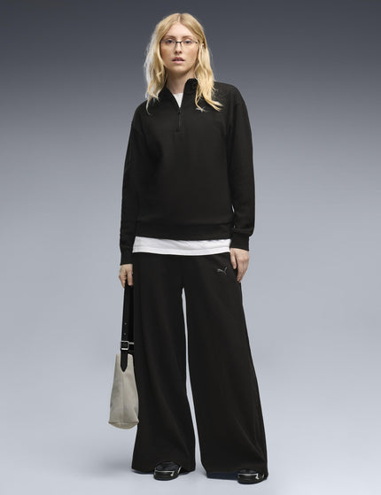 PUMA Class Relaxed Wide Leg Pants - Blackimages3- The Sports Edit