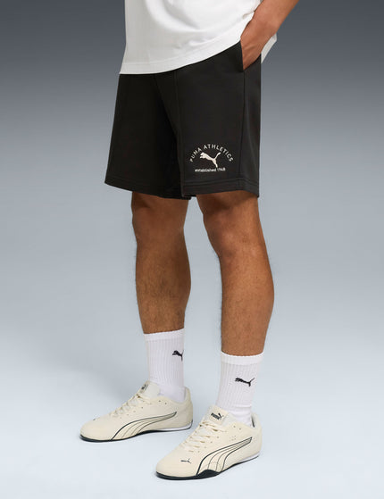 PUMA Puma Classics 8" Pintuck Short - Puma Blackimages1- The Sports Edit