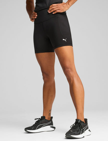 PUMA Cloudspun High Waisted 5" Tight Shorts - Black/Whiteimages1- The Sports Edit