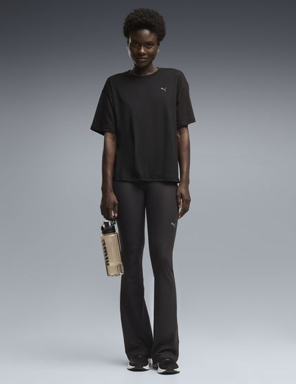 PUMA Cloudspun High Waisted Flared Tights - Blackimages3- The Sports Edit