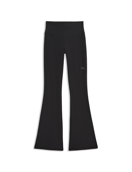 PUMA Cloudspun High Waisted Flared Tights - Blackimages4- The Sports Edit