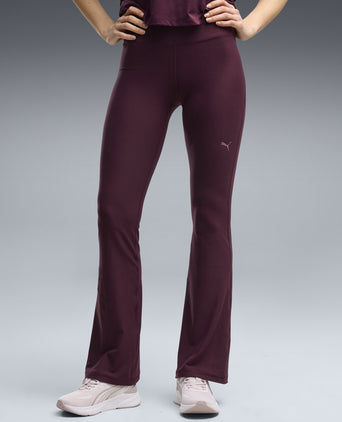 Cloudspun High Waisted Flared Tights - Ruby Noir