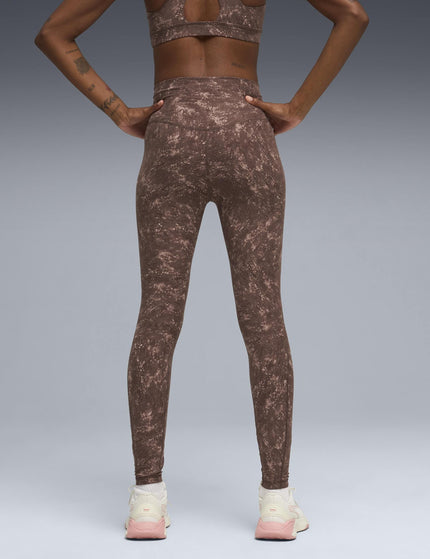 PUMA Cloudspun Printed Tights - Chocolate Brownimages2- The Sports Edit