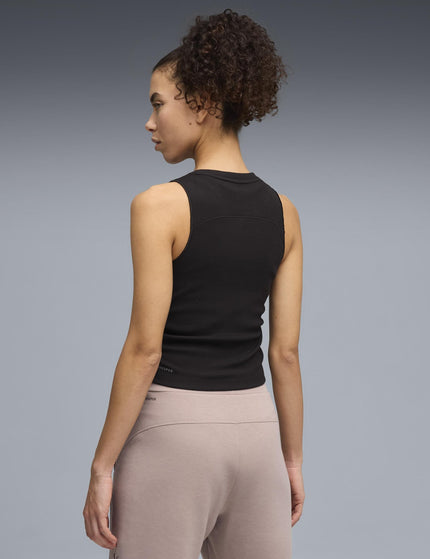 PUMA Cloudspun Rib Tank - Blackimages2- The Sports Edit