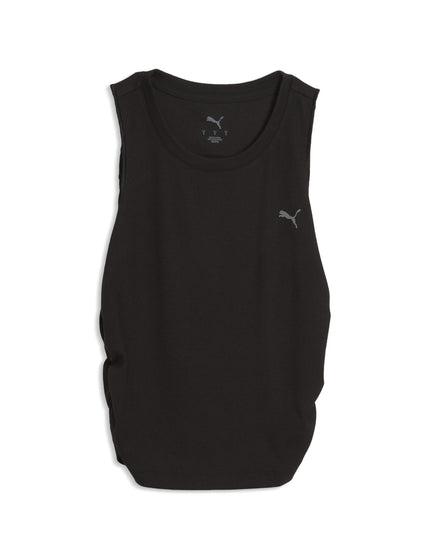 PUMA Cloudspun Rib Tank - Blackimages4- The Sports Edit