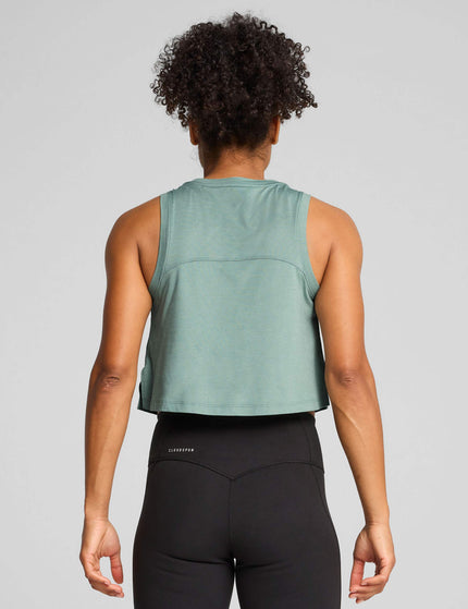 PUMA Cloudspun Sleeveless Tank - Green Moon Heatherimages2- The Sports Edit