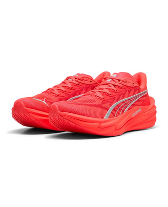 Deviate NITRO 4 Running Shoes - Ultra Red/PUMA Silver