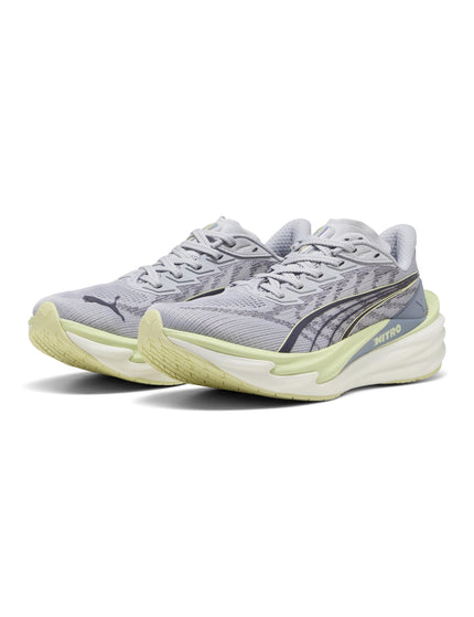 PUMA Deviate NITRO 4 Running Shoes - Vibrant Silver/Apple Spritzimages2- The Sports Edit