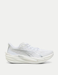 PUMA | Deviate NITRO 4 Running Shoes - White/Grey | The Sports Edit