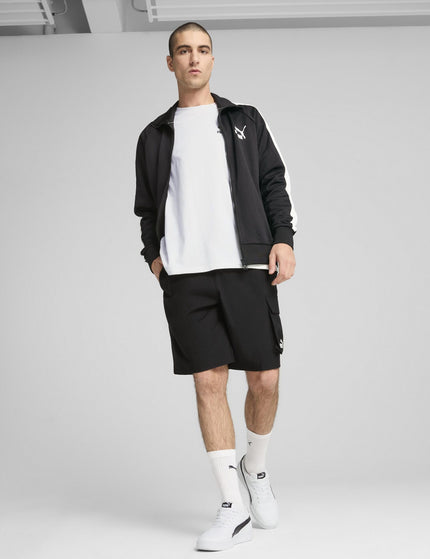 PUMA Essentials No.1 Logo Woven Cargo 9" Shorts - Puma Blackimages2- The Sports Edit