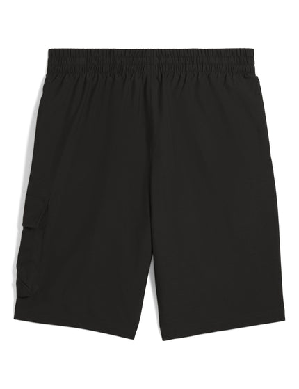 PUMA Essentials No.1 Logo Woven Cargo 9" Shorts - Puma Blackimages5- The Sports Edit