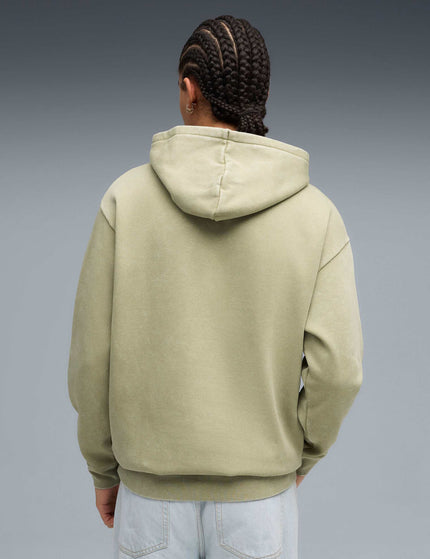PUMA Essentials Elevated Relaxed Wash Hoodie - Lux Armyimages2- The Sports Edit