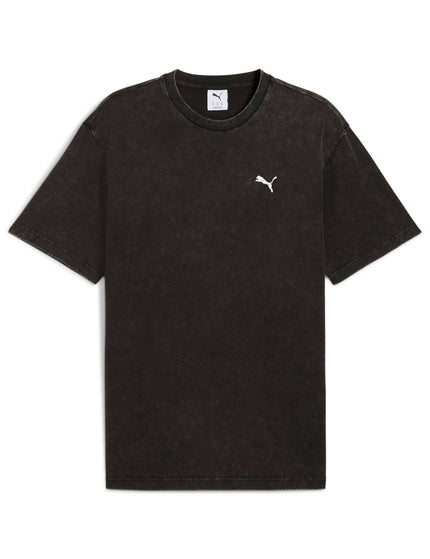 PUMA Essentials Elevated Relaxed Wash Tee - Puma Blackimages4- The Sports Edit