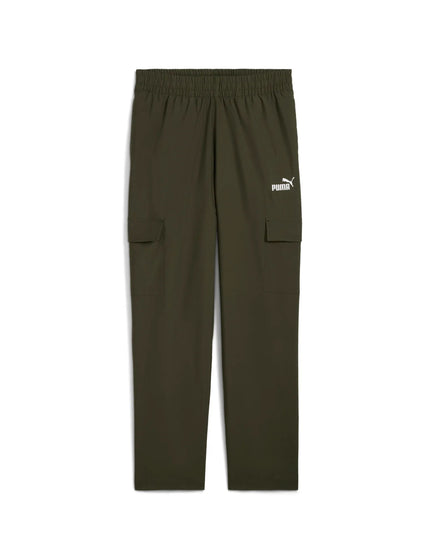 PUMA Essentials No. 1 Logo Woven Cargo Pants - Dark Oliveimages4- The Sports Edit