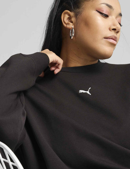 PUMA Essentials Oversized Crew - Blackimages4- The Sports Edit