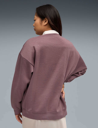 Essentials Oversized Crew - Raisin