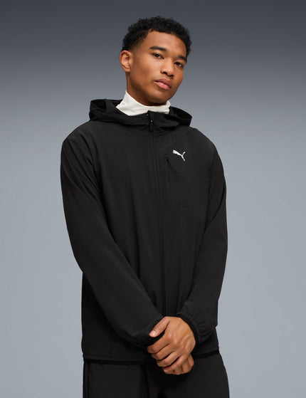 PUMA Flex Stretch Woven Jacket - Puma Blackimages1- The Sports Edit