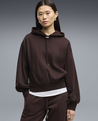 HER Relaxed Fleece Hoodie - Chocolate Fondue