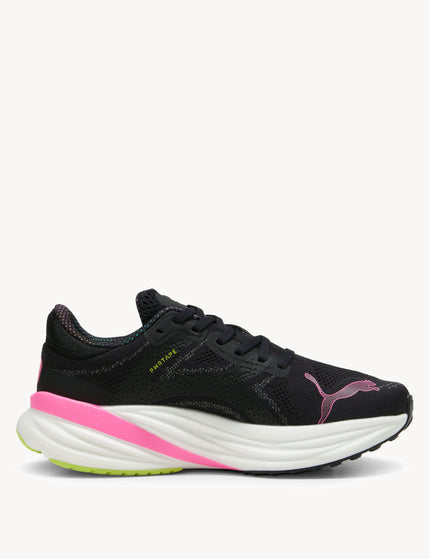 PUMA Magnify NITRO 2 Shoes - Black/Lime Pow/Poison Pinkimages1- The Sports Edit