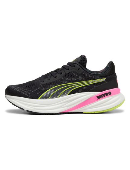 PUMA Magnify NITRO 2 Shoes - Black/Lime Pow/Poison Pinkimages2- The Sports Edit