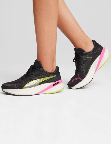 PUMA Magnify NITRO 2 Shoes - Black/Lime Pow/Poison Pinkimages6- The Sports Edit