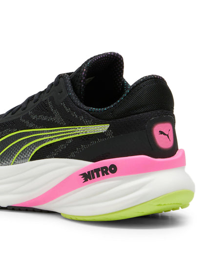 PUMA Magnify NITRO 2 Shoes - Black/Lime Pow/Poison Pinkimages5- The Sports Edit