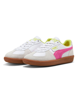 Palermo Leather Sneakers - White/Fluro Pink