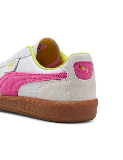 PUMA Palermo Leather Sneakers - White/Fluro Pinkimages5- The Sports Edit