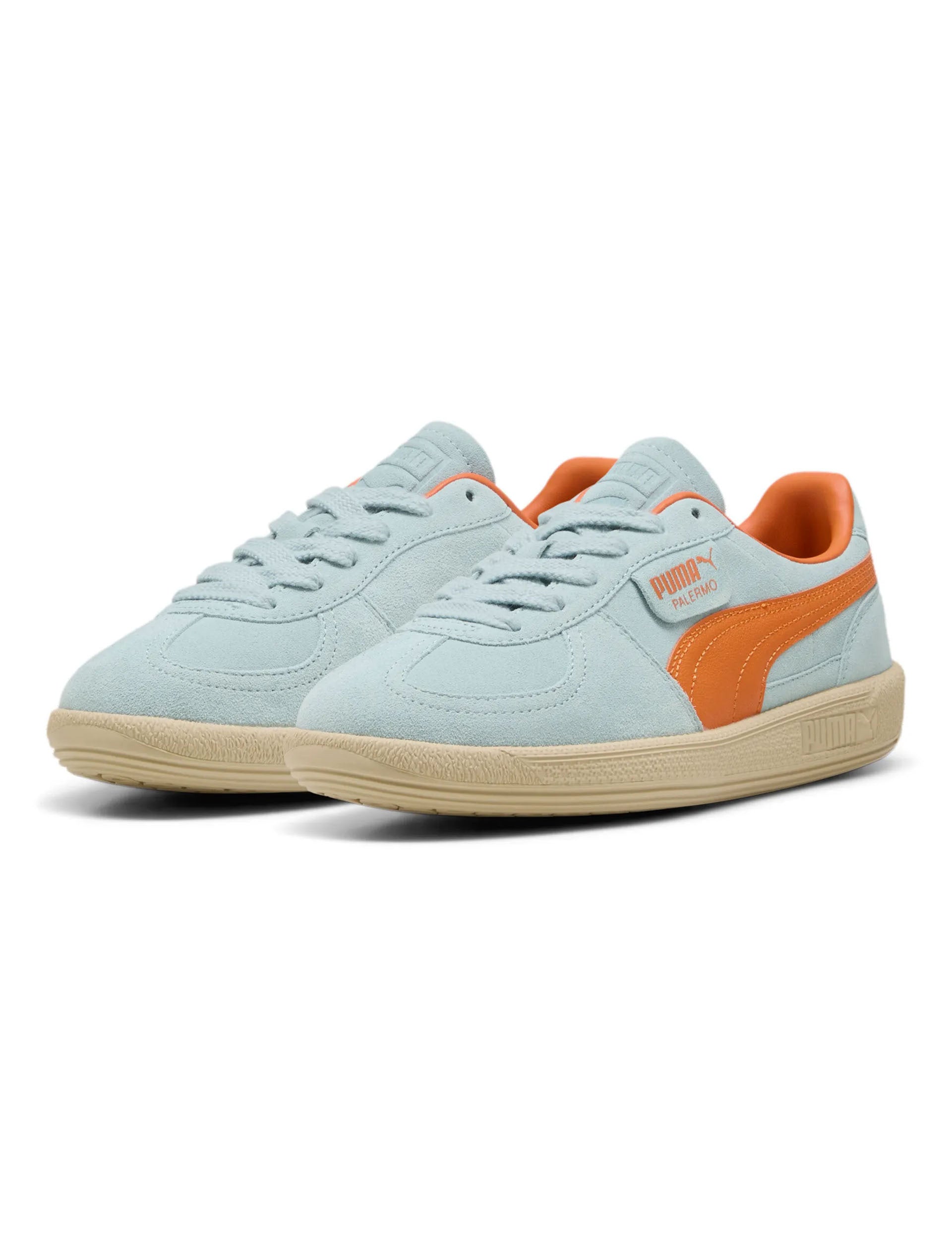 PUMA Palermo Sneakers Modern Mint/Maple Syrup The Sports Edit