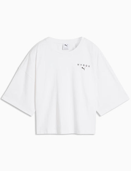 PUMA Puma x Hyrox World Cropped Tee - Whiteimages5- The Sports Edit