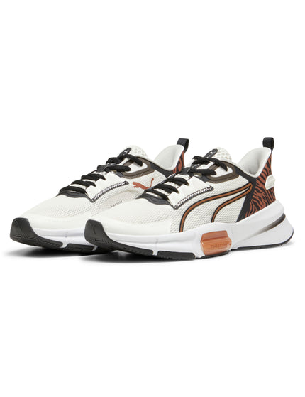 PUMA PWRFrame TR 3 Shoes - Warm White/Black/Teakimages4- The Sports Edit