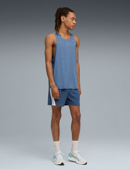 PUMA Run Cloudspun Tank - Dark Indigo Heatherimages3- The Sports Edit