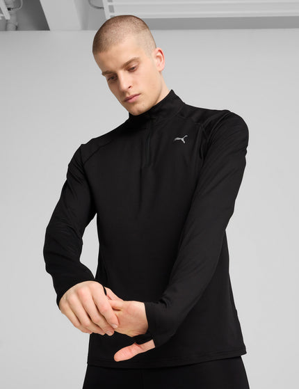 PUMA Run Velocity Cloudspun 1/4 Zip - Blackimages1- The Sports Edit