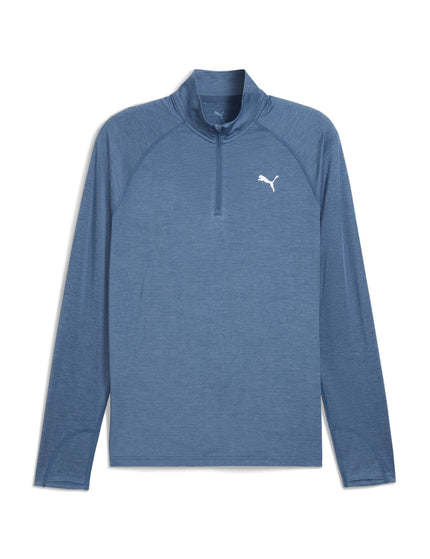PUMA Run Velocity Cloudspun 1/4 Zip - Dark Indigo-heatherimages4- The Sports Edit