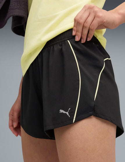PUMA Velocity 3" Running Shorts - Black/Gold Moonimages3- The Sports Edit