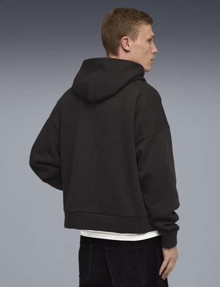 PUMA Wardrobe Essentials Boxy Fleece Hoodie - Puma Blackimages2- The Sports Edit