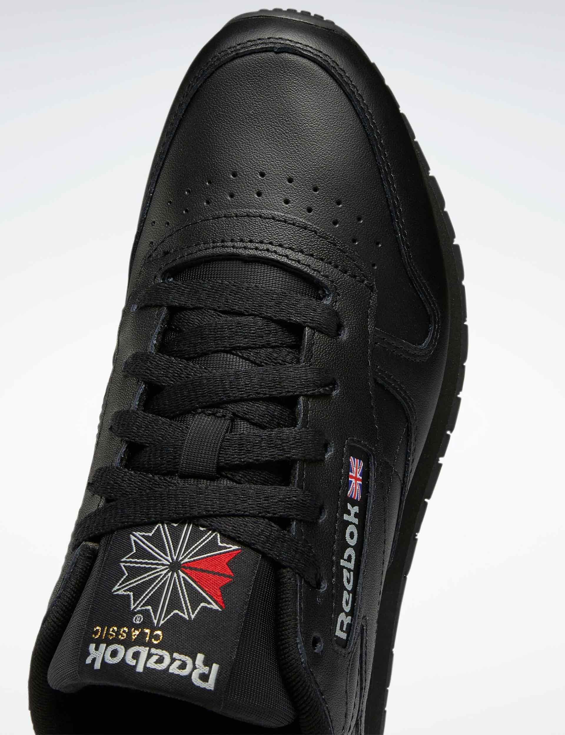 Reebok | Classic Leather Shoes - Core Black/Grey | The Sports Edit