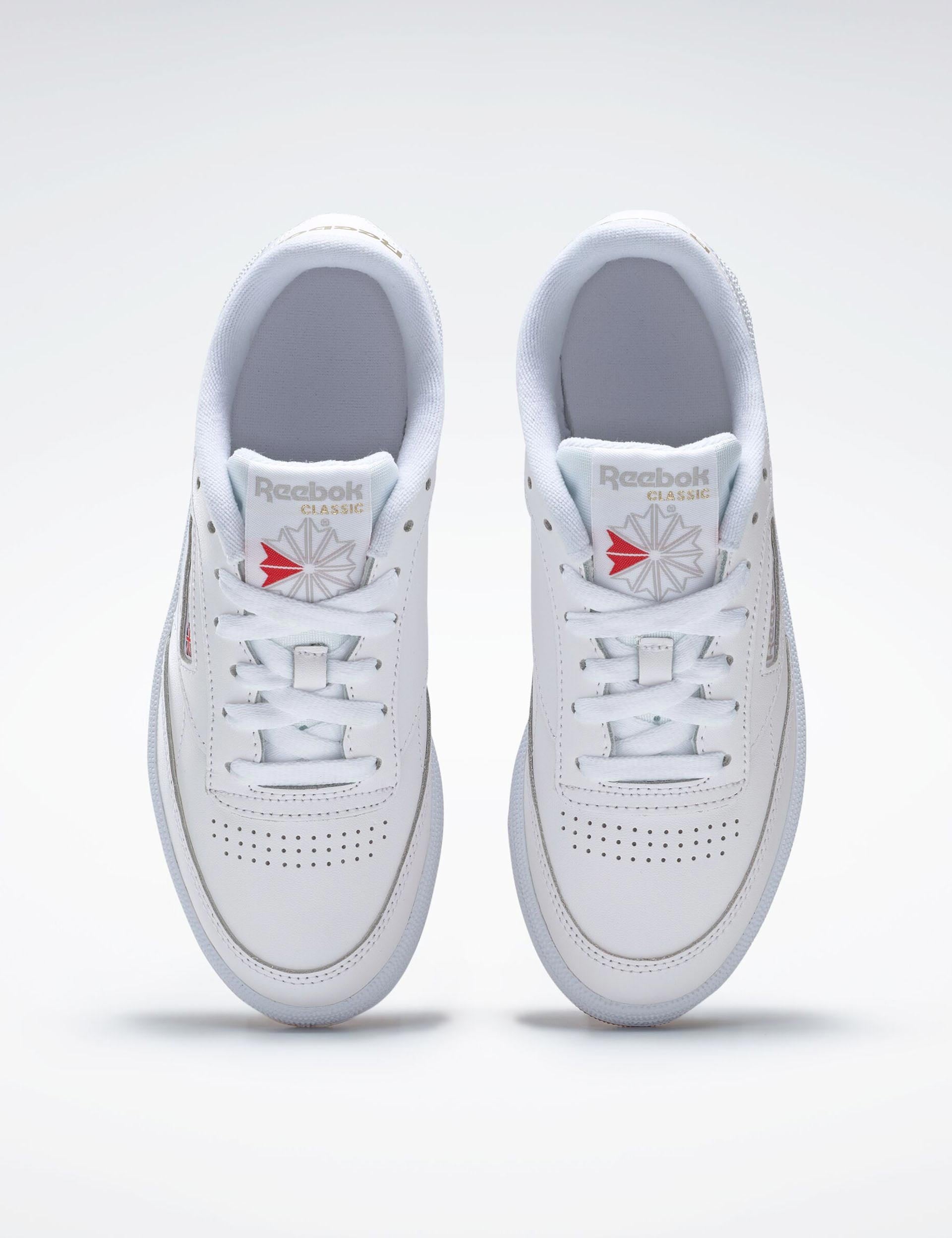 Reebok, Club C 85 Shoes - White/Light Grey/Gum