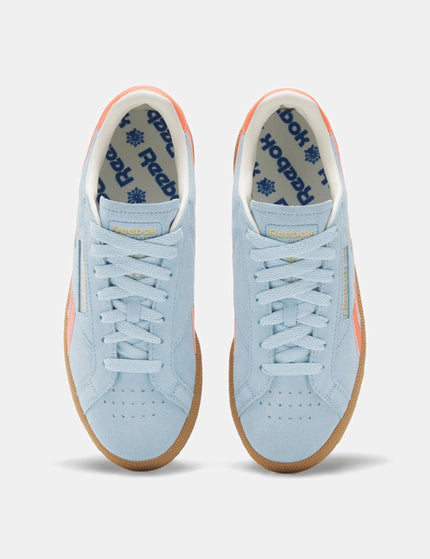 Reebok Club C Grounds Shoes - Soft Blue/Supercharged Coral/Gumimages4- The Sports Edit