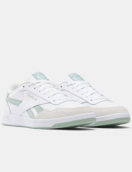 Reebok Court Advance Shoes - White/Hybrid Green/Barely Greyimages2- The Sports Edit