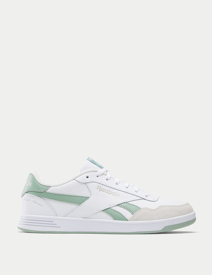 Reebok Court Advance Shoes - White/Hybrid Green/Barely Greyimages1- The Sports Edit