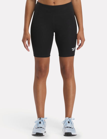 Reebok | Identity Logo Cotton Bike Short - Black | The Sports Edit