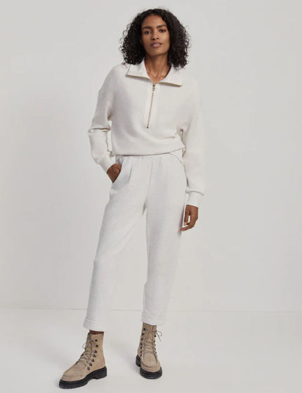 Varley The Rolled Cuff Pant 25" - Ivory Marlimages3- The Sports Edit