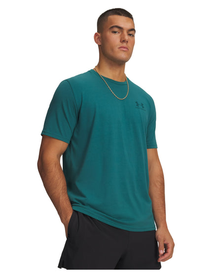 Under Armour Chest Logo Short Sleeve T-Shirt - Rack Green/Arden Greenimages1- The Sports Edit