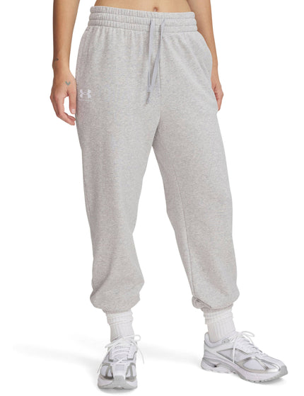 Under Armour Rival Terry Joggers - Mod Grey Light Heather/Whiteimages1- The Sports Edit