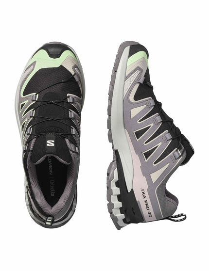 Salomon XA Pro 3D V9 Gore-Tex - Black/Patina Green/Grey Violetimages6- The Sports Edit