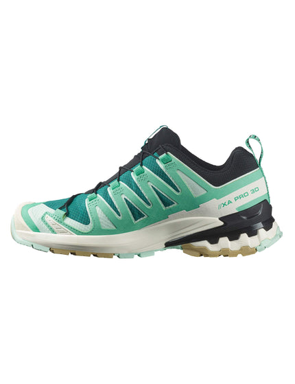 Salomon XA Pro 3D V9 Gore-Tex - Deep Lake/Electric Green/Vanilla Iceimages3- The Sports Edit